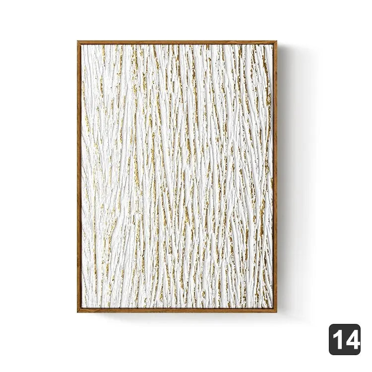 Nordic Gold Abstract Wall Art