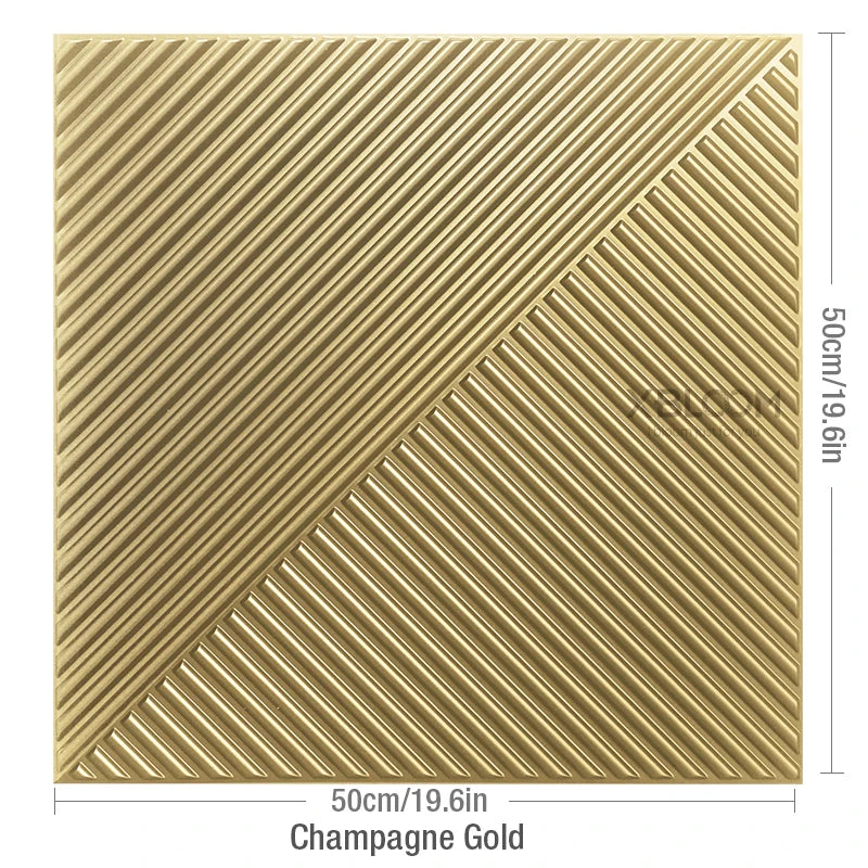 4-Pack 3D Wave PVC Wall Panels