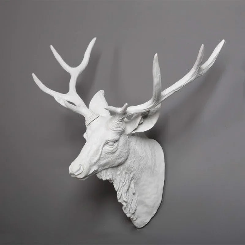 Handmade Resin Deer Head Wall Decoration