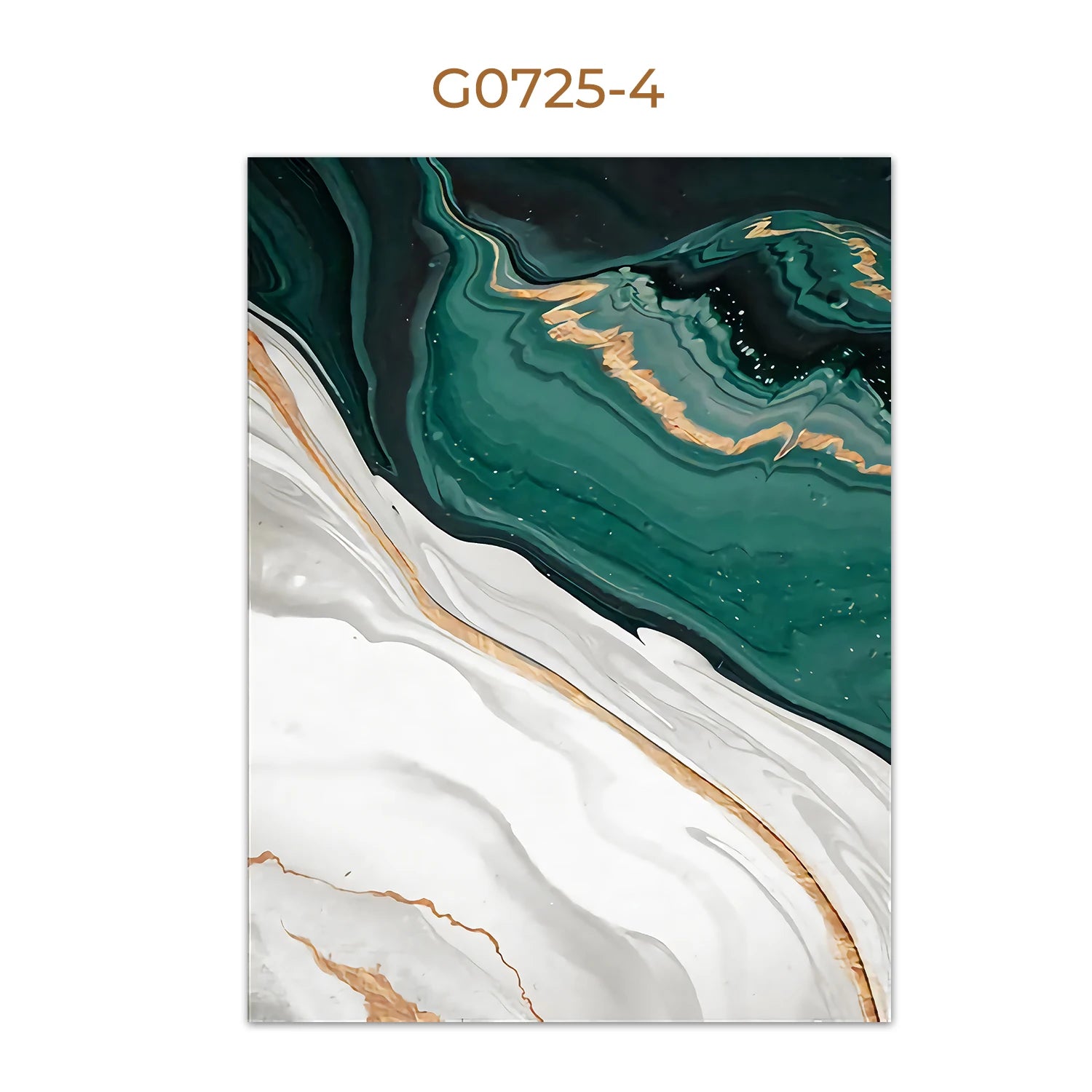 Modern Green Gold Abstract Canvas Art