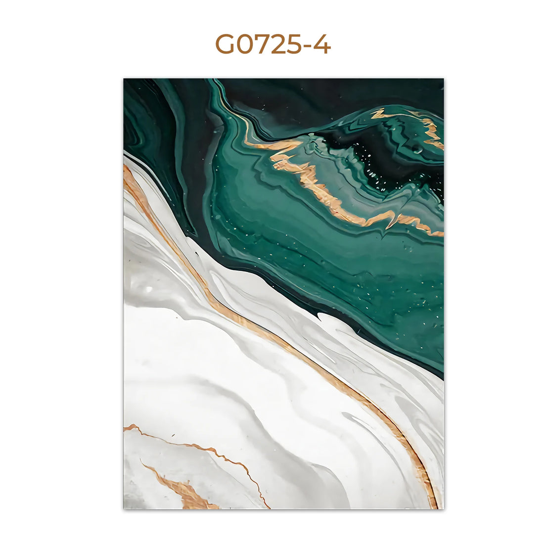 Modern Green Gold Abstract Canvas Art
