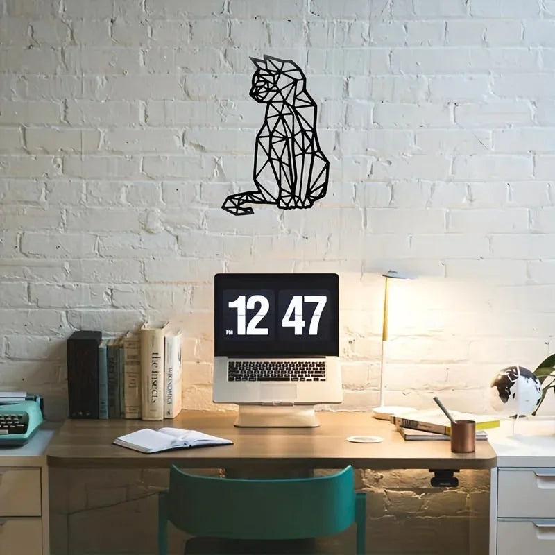 Metal Cat Wall Art – Modern Home Decor