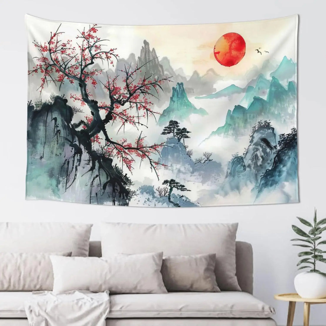 Black & Gold Mandala Wall Tapestry