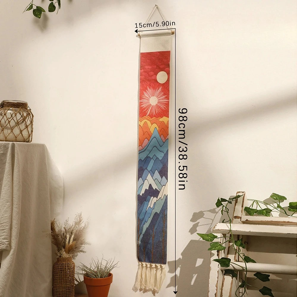 Boho Vertical Tassel Wall Tapestry