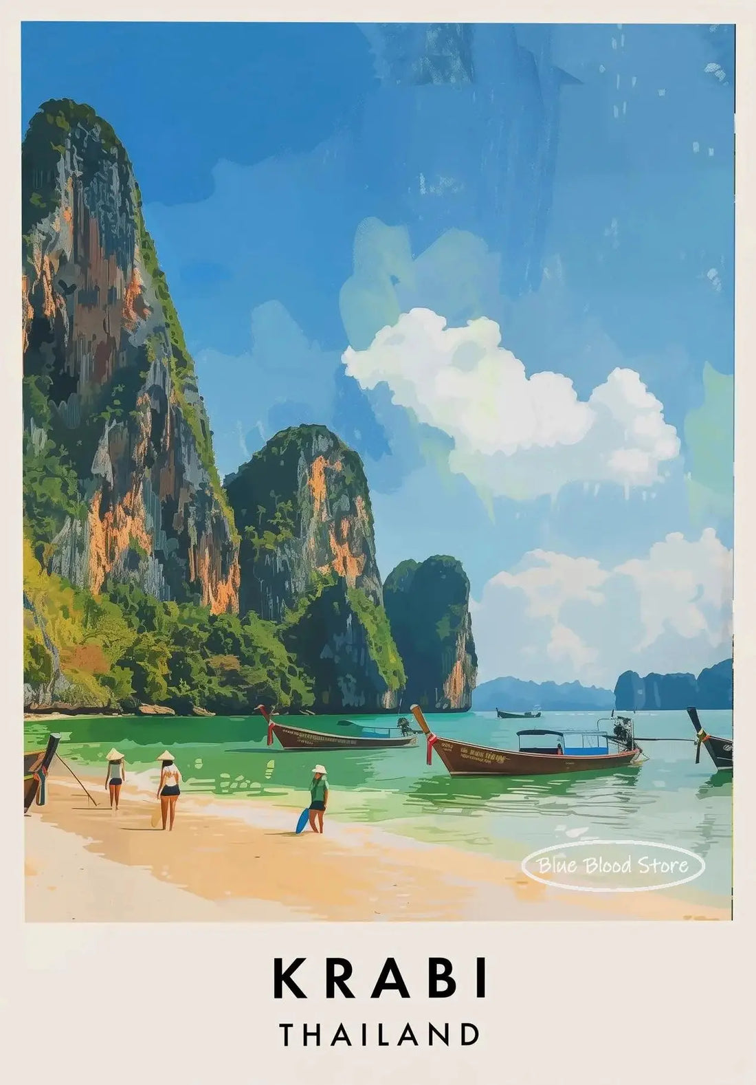 Thailand City Travel Canvas Poster