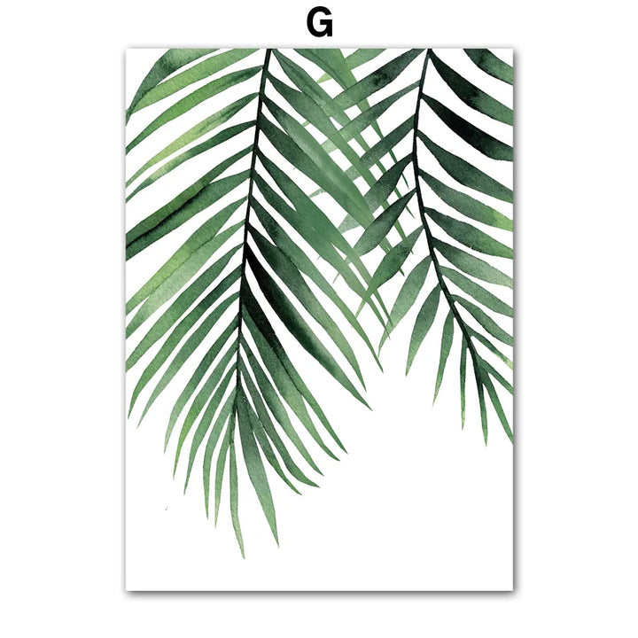 Spring Green Plant Canvas Poster