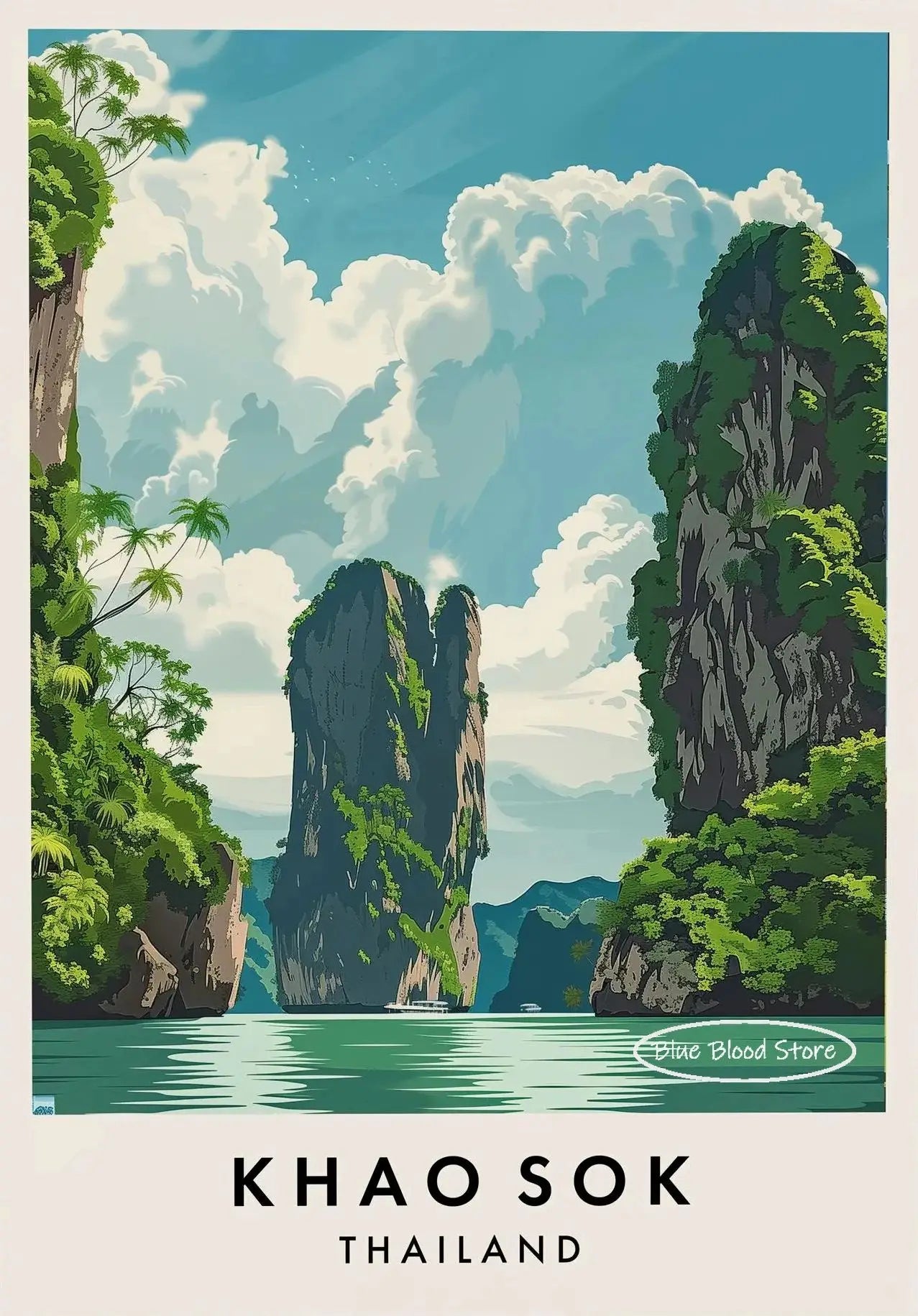 Thailand City Travel Canvas Poster