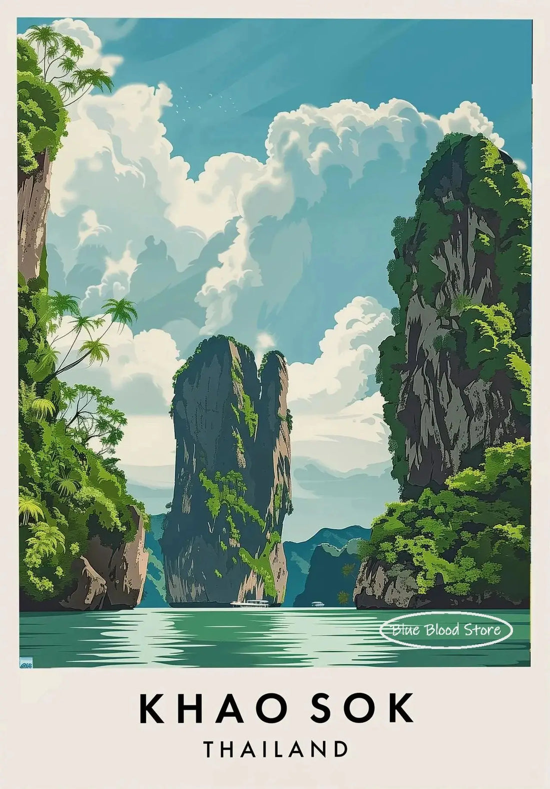 Thailand City Travel Canvas Poster