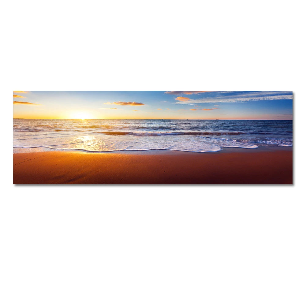 Beach Sunset Landscape Canvas Poster