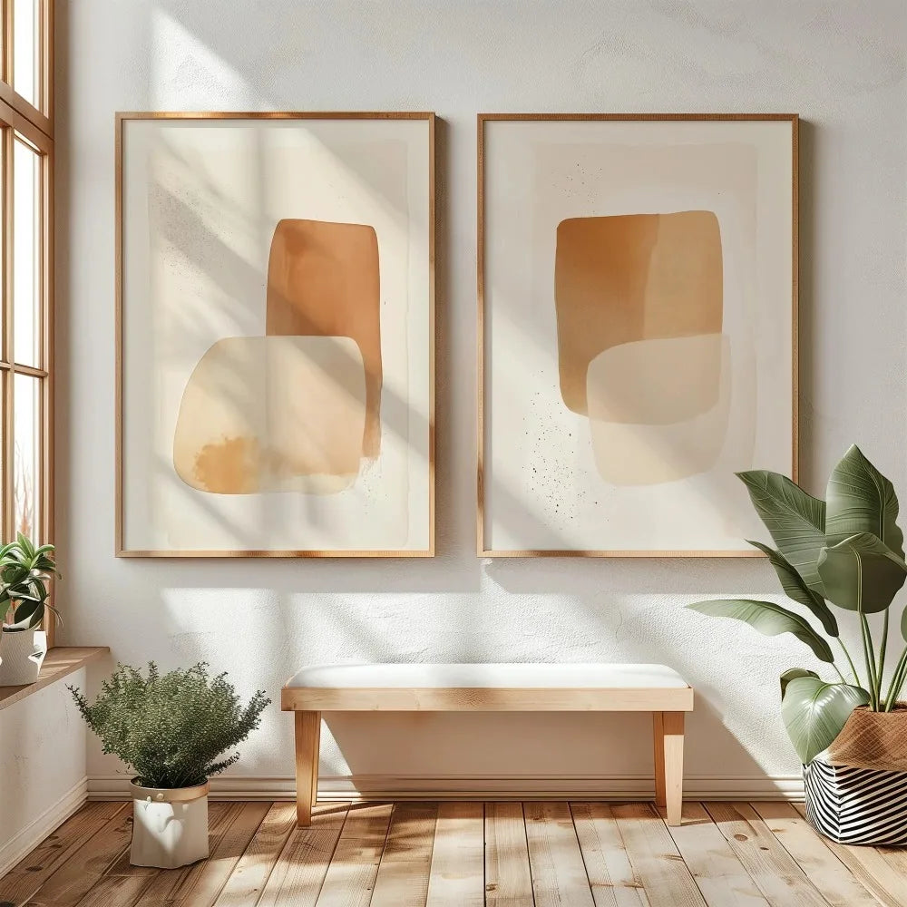2PCS Wabi Sabi Mountain Canvas Set