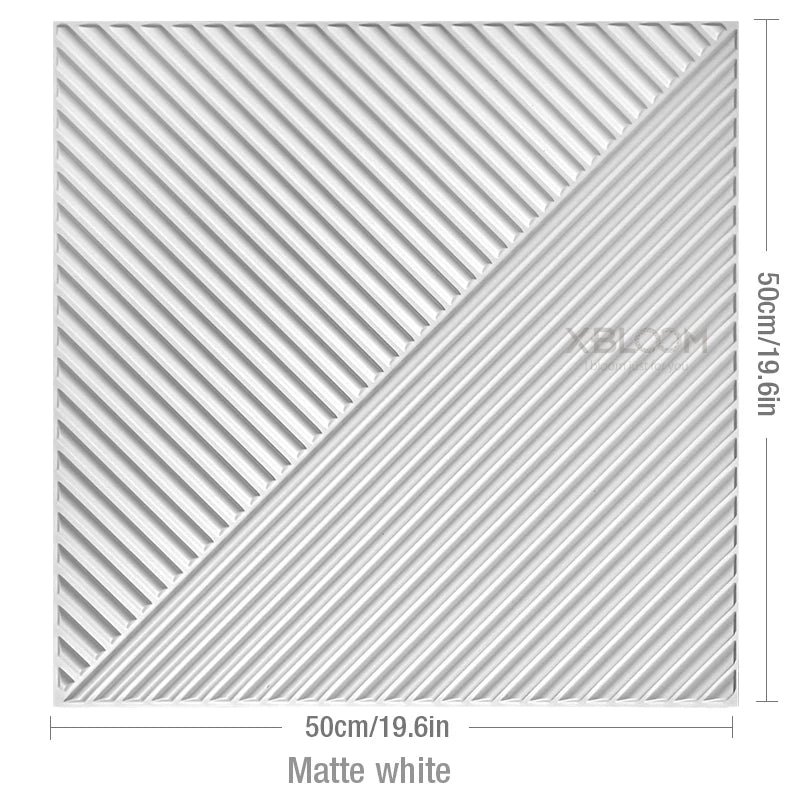 4-Pack 3D Wave PVC Wall Panels