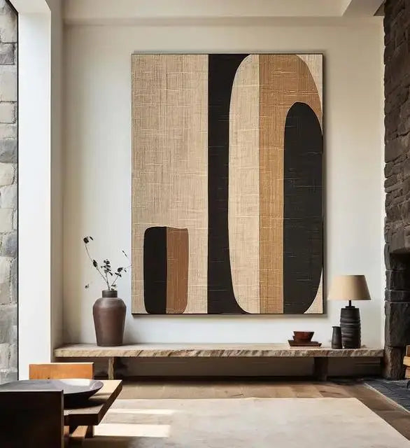 Wabi-Sabi Minimalist Abstract Canvas