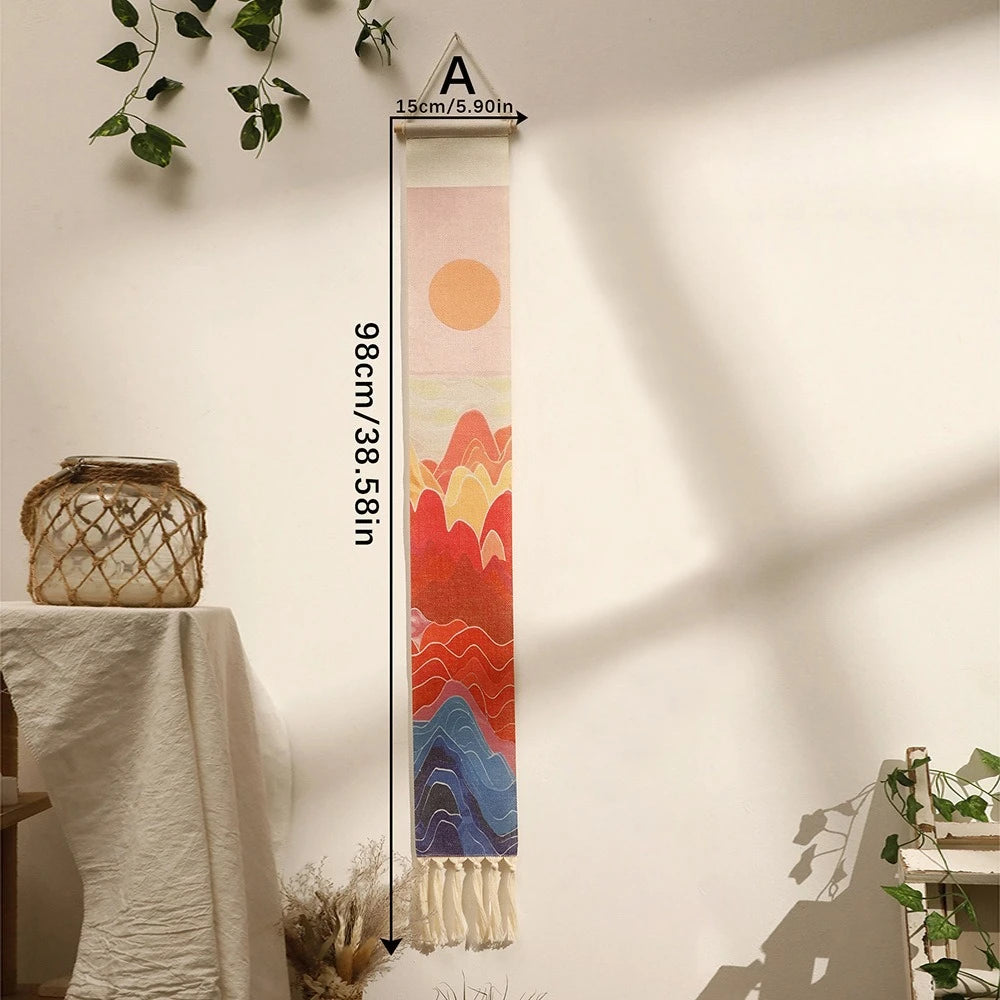 Boho Vertical Tassel Wall Tapestry