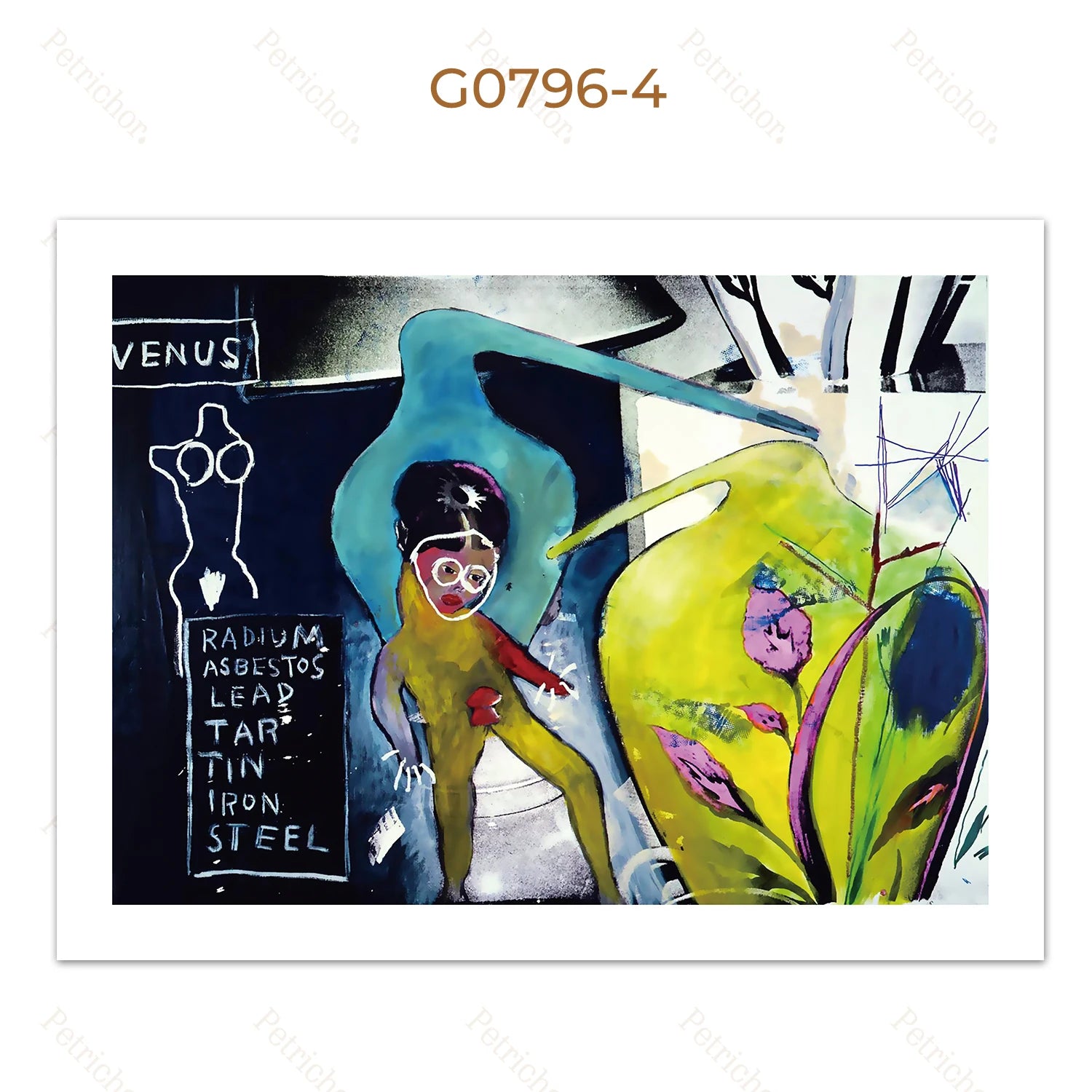 Jean Michel Graffiti Canvas Art