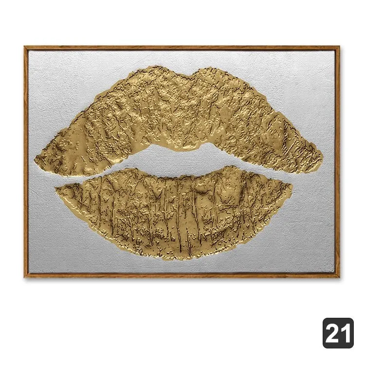 Nordic Gold Abstract Wall Art