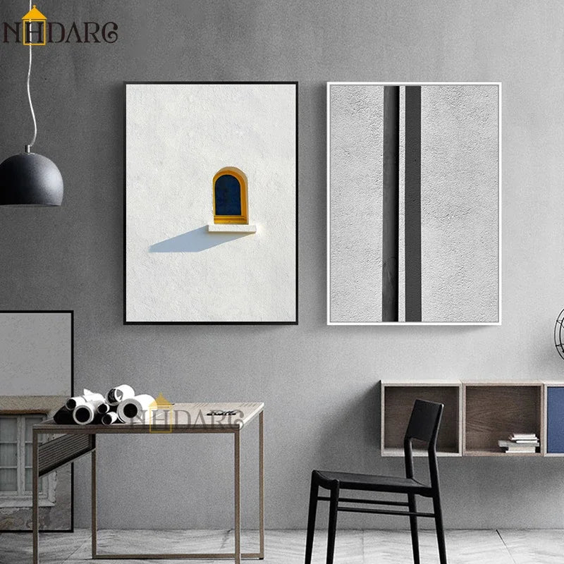 Scandinavian Black & White Canvas Wall Art