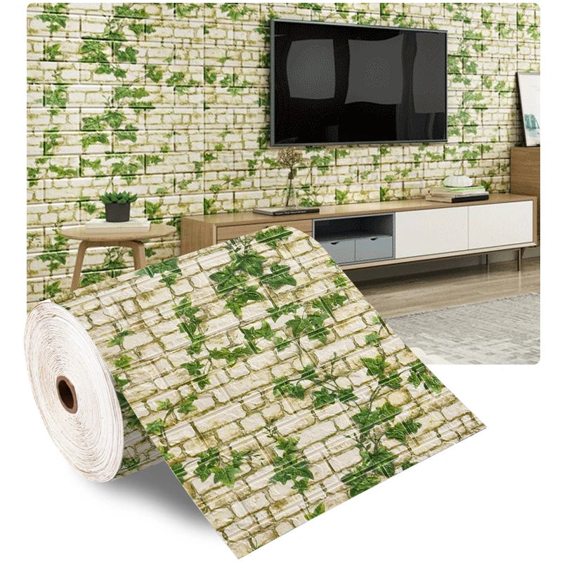 70×100 cm 3D Brick Foam Wall Sticker