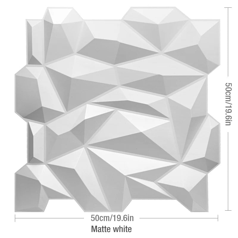 4-Pack 3D Wave PVC Wall Panels