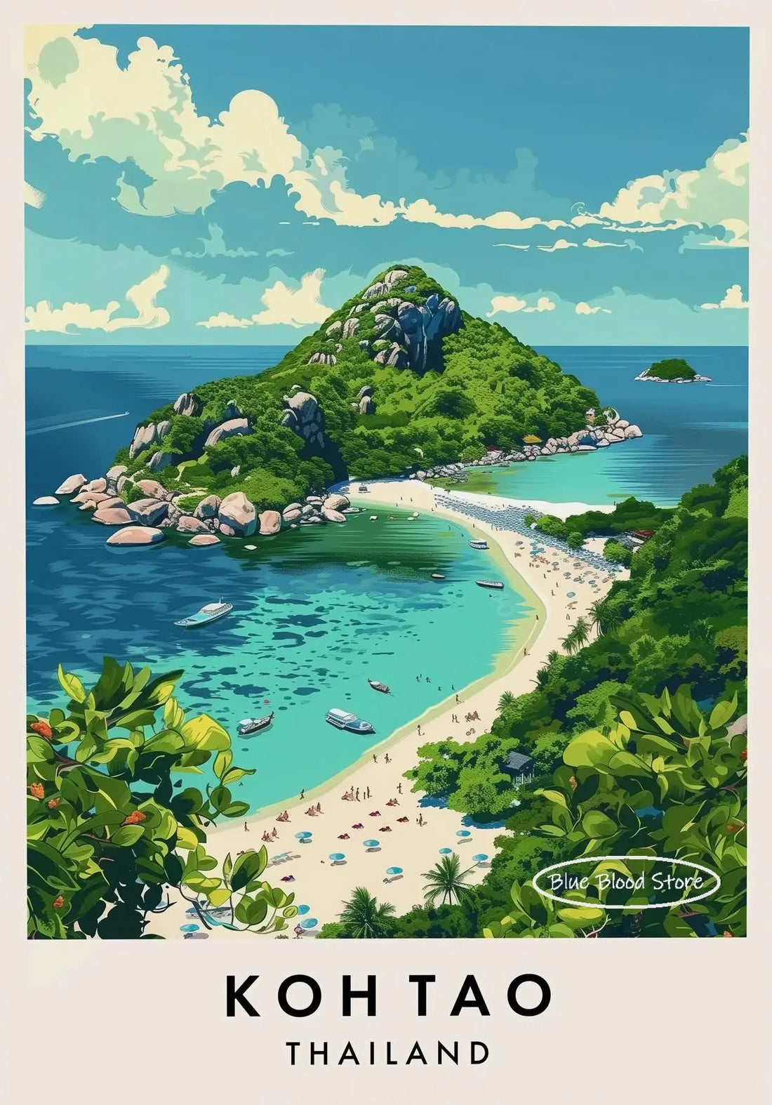 Thailand City Travel Canvas Poster