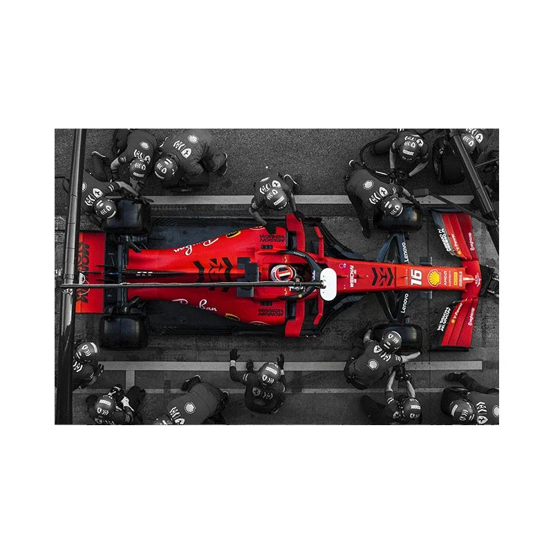 Formula 1 Race Car Canvas Poster