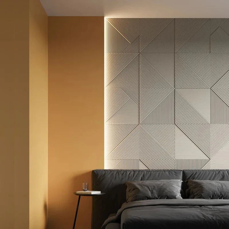 4-Pack 3D Wave PVC Wall Panels