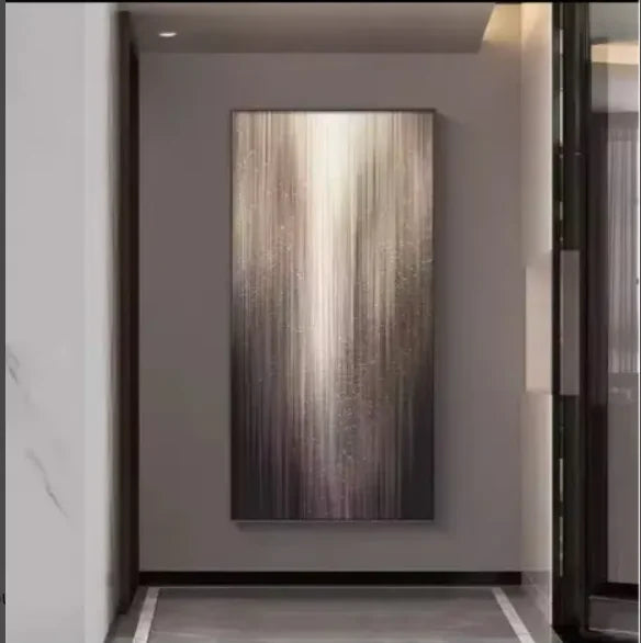 Large Hand-Painted Abstract Oil Painting