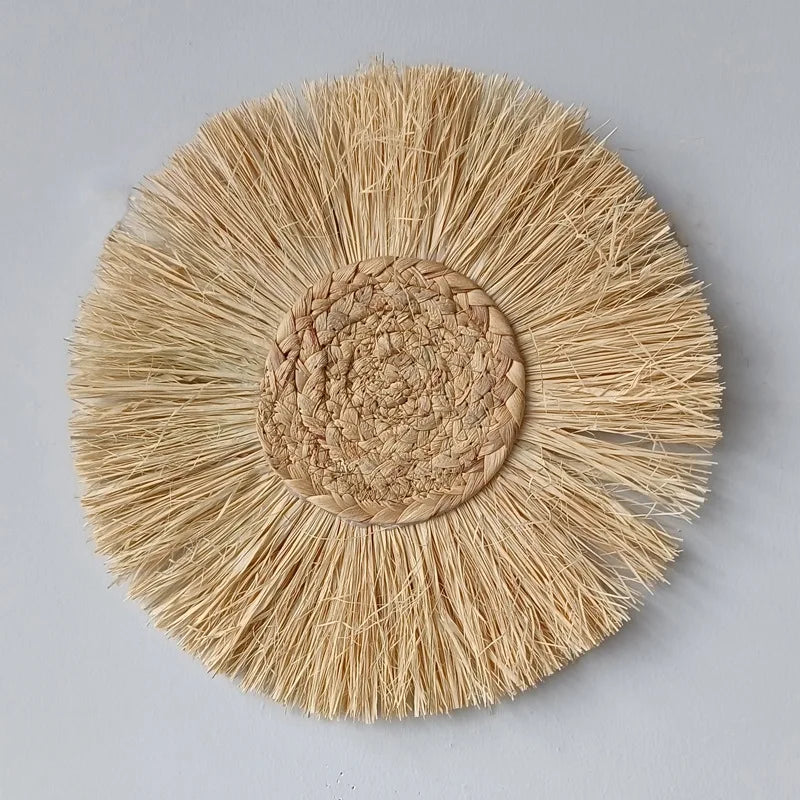 Boho Round Rattan Wall Hanging