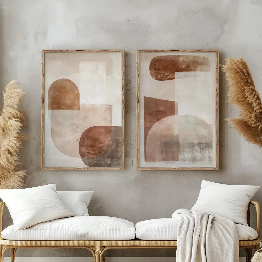 2PCS Wabi Sabi Mountain Canvas Set