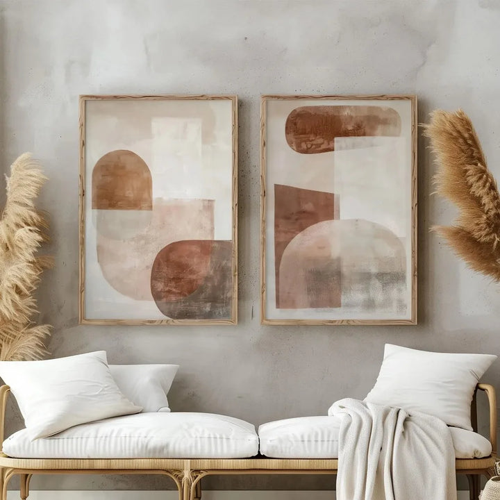 2PCS Wabi Sabi Mountain Canvas Set