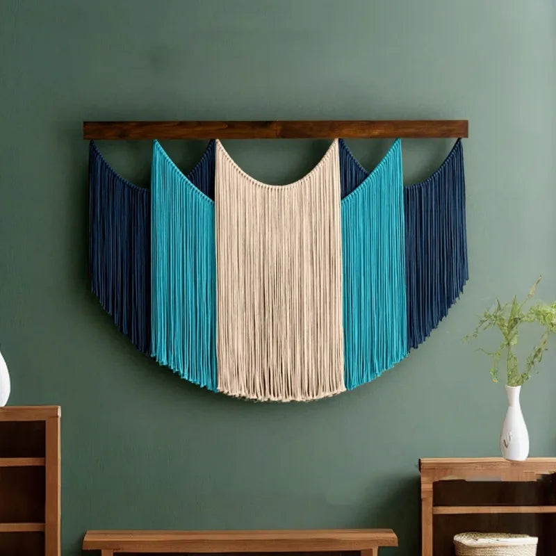Boho Handwoven Macrame Wall Tapestry