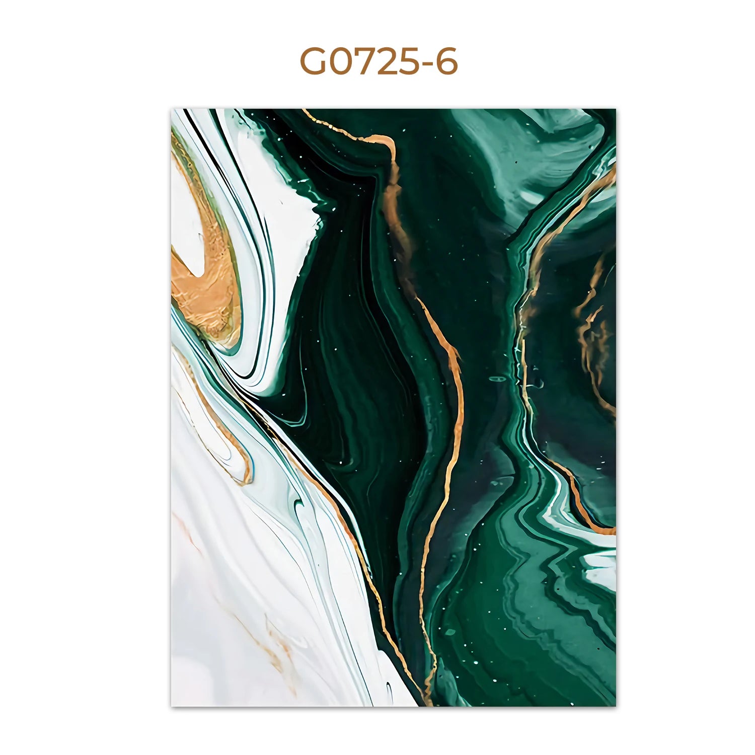 Modern Green Gold Abstract Canvas Art
