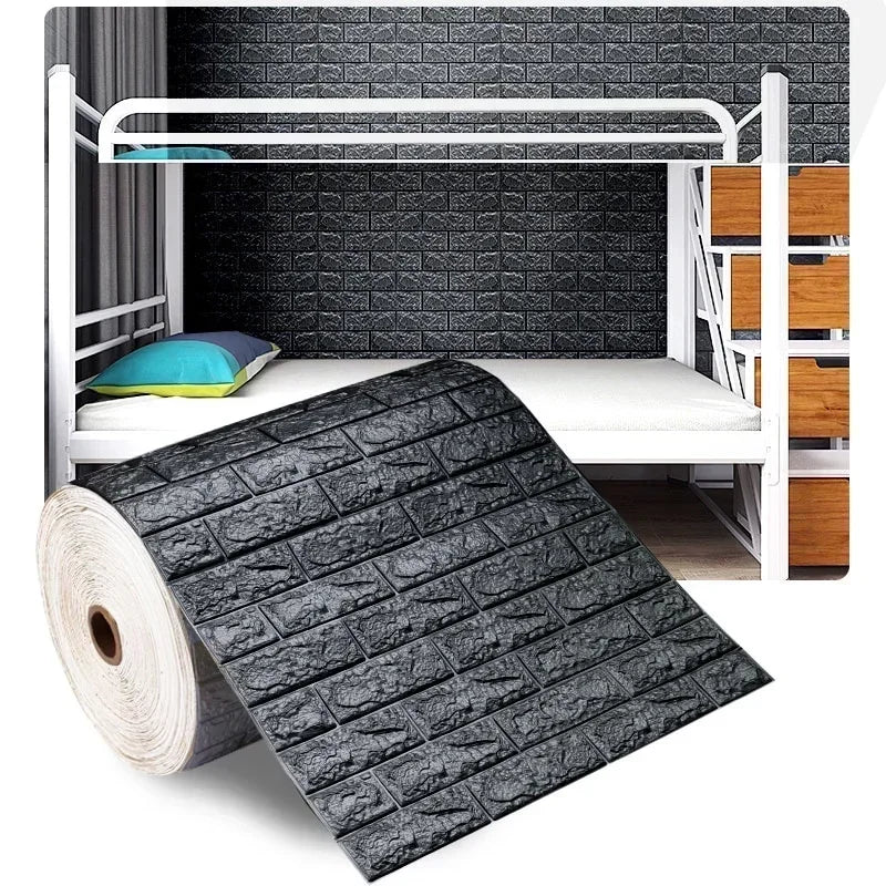 70×100 cm 3D Brick Foam Wall Sticker