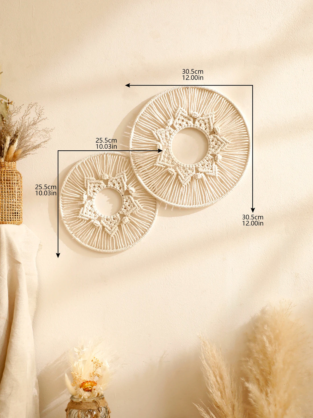 Handwoven Round Macrame Wall Hanging