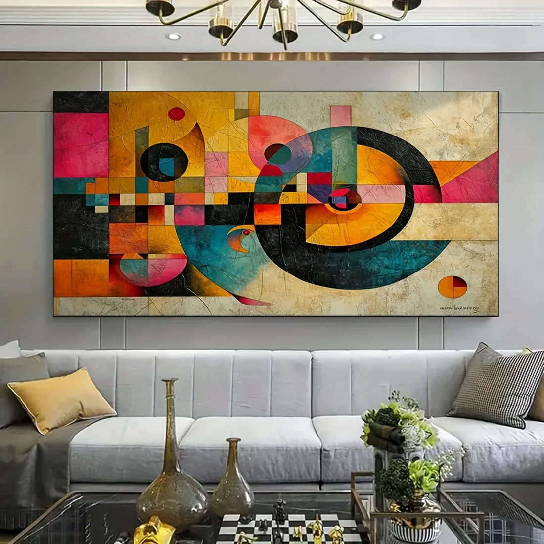 Large Modern Abstract Canvas