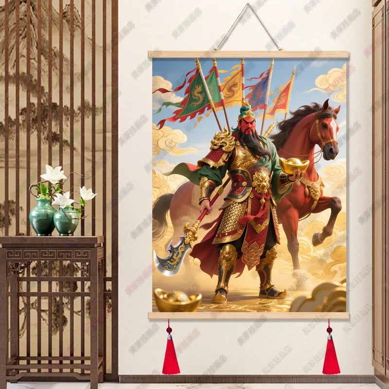 Multi-style Martial Saint Guan Yu Scroll Painting