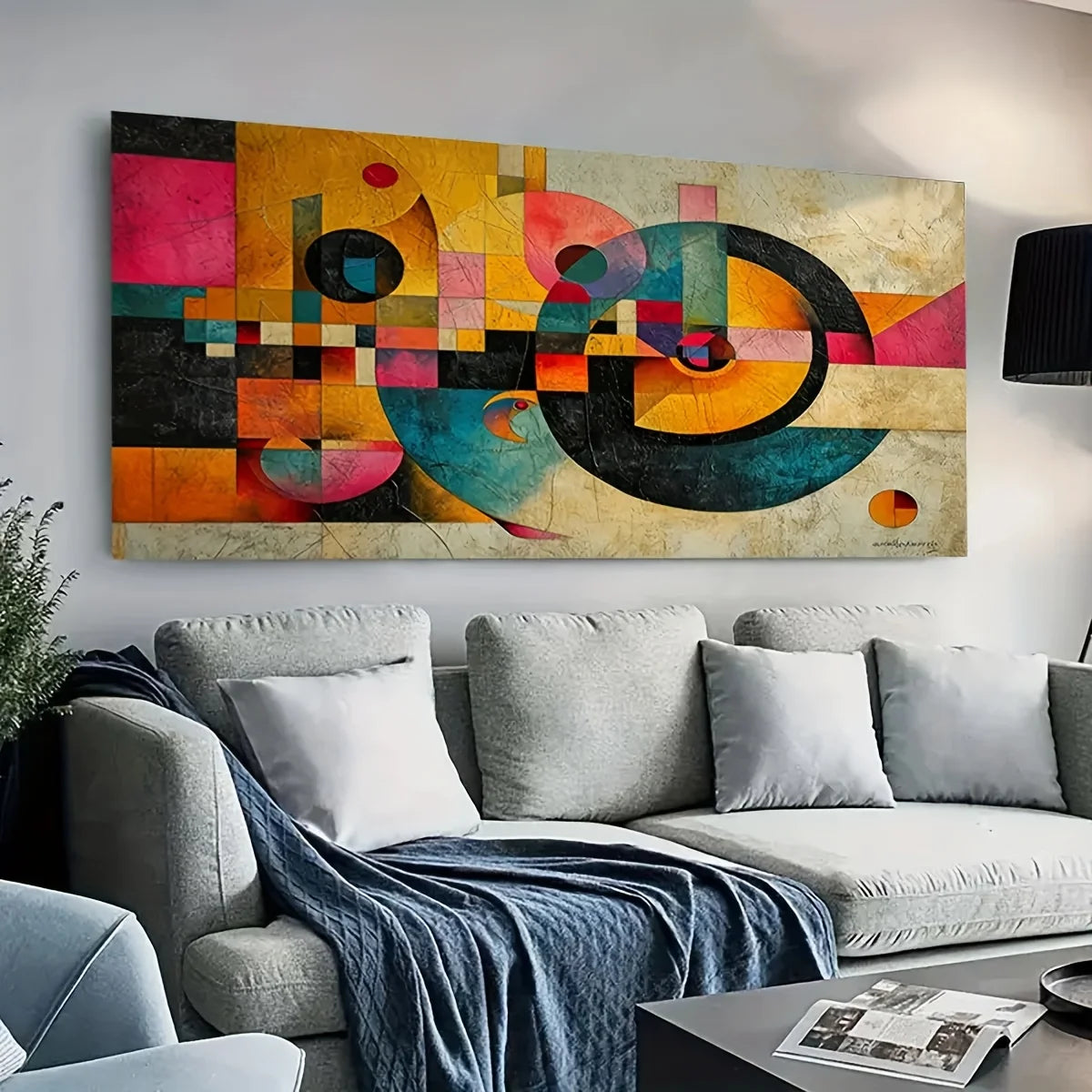 Large Modern Abstract Canvas