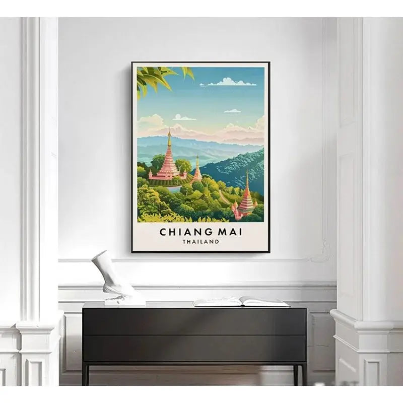 Thailand City Travel Canvas Poster