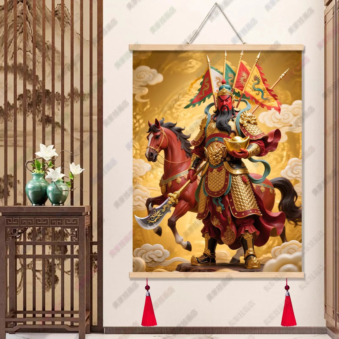 Multi-style Martial Saint Guan Yu Scroll Painting