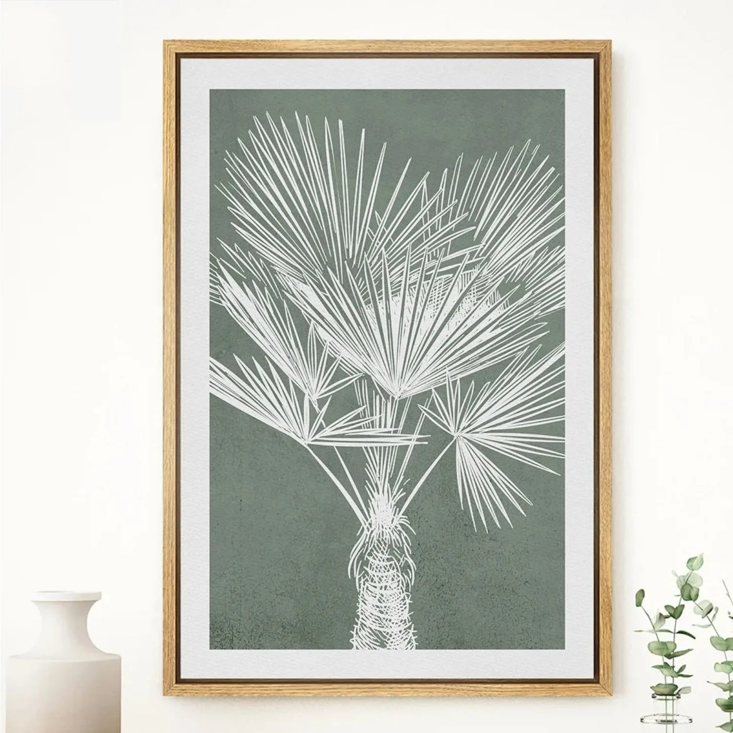 Botanical Palm Leaf Canvas Print