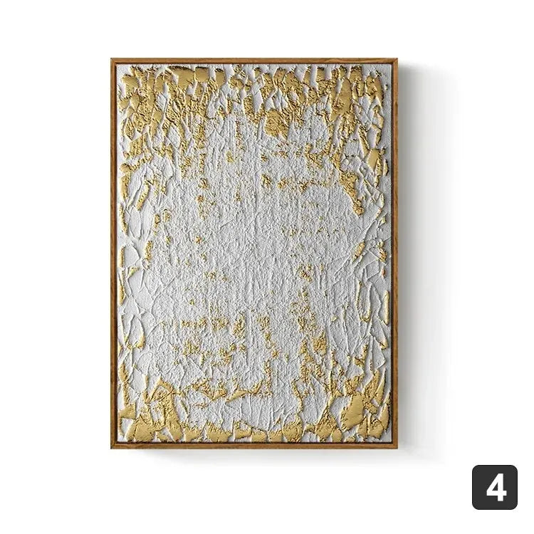Nordic Gold Abstract Wall Art