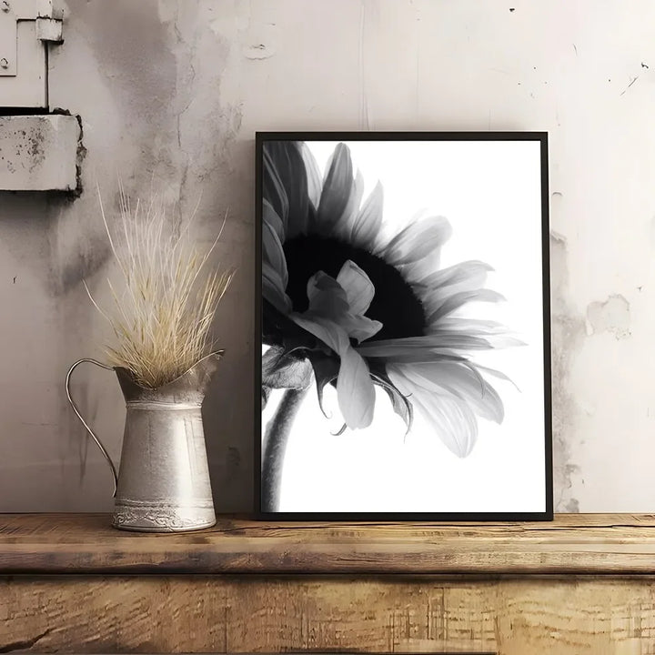Black & White Plant Canvas Wall Art