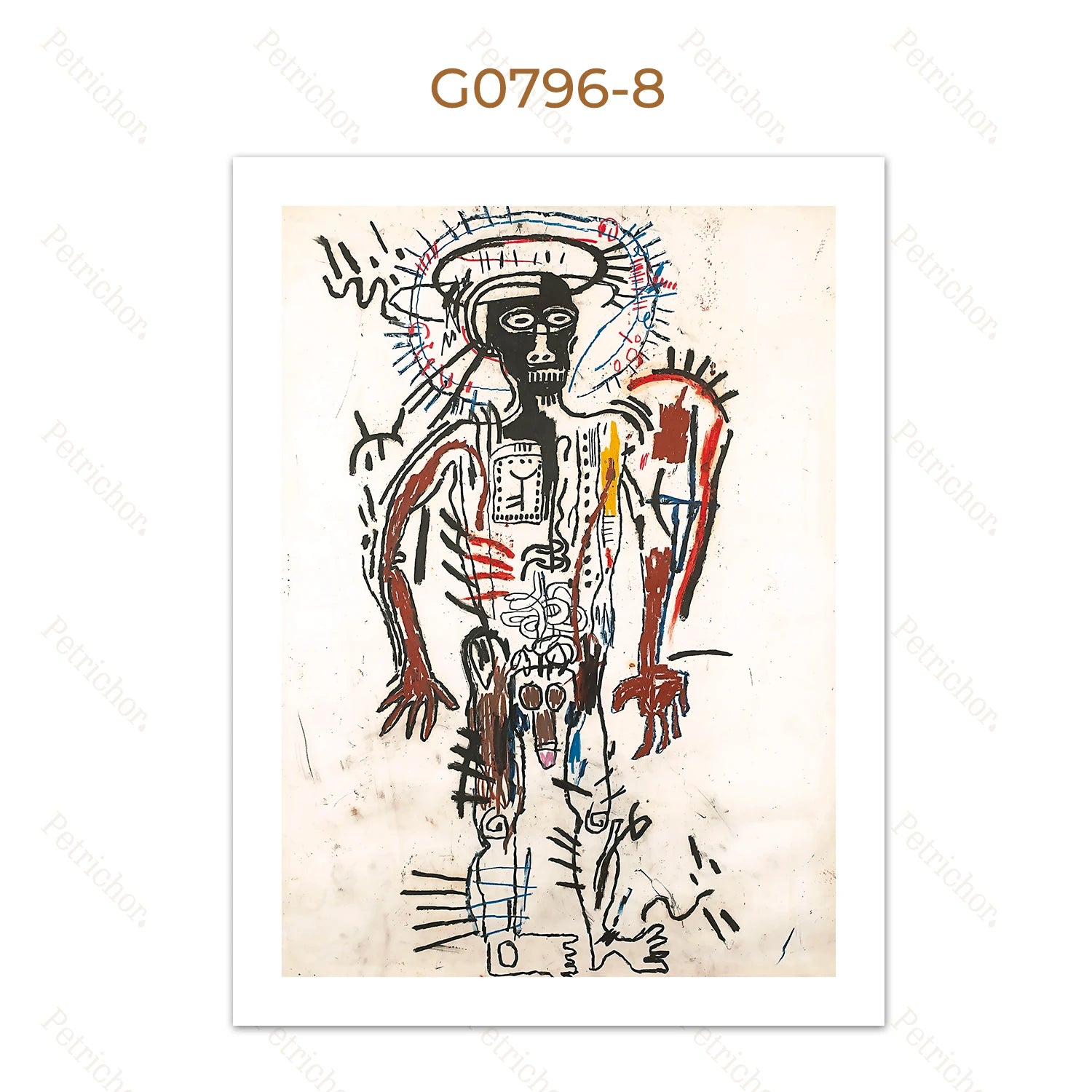 Jean Michel Graffiti Canvas Art