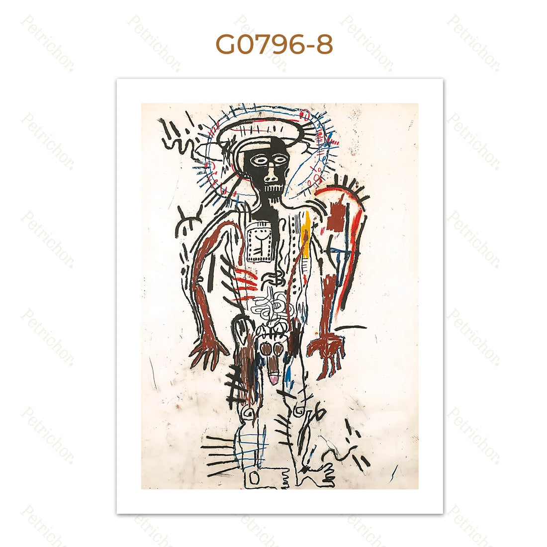 Jean Michel Graffiti Canvas Art
