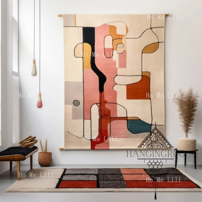 Modern Handwoven Moroccan Wall Tapestry