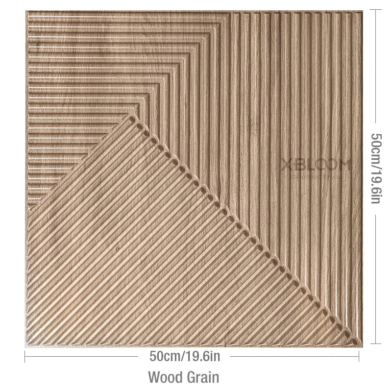 4-Pack 3D Wave PVC Wall Panels