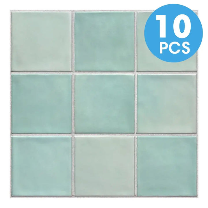10PCS PVC Square Peel & Stick Wall Panels