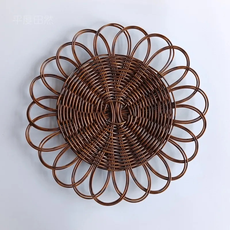 Boho Round Rattan Wall Hanging
