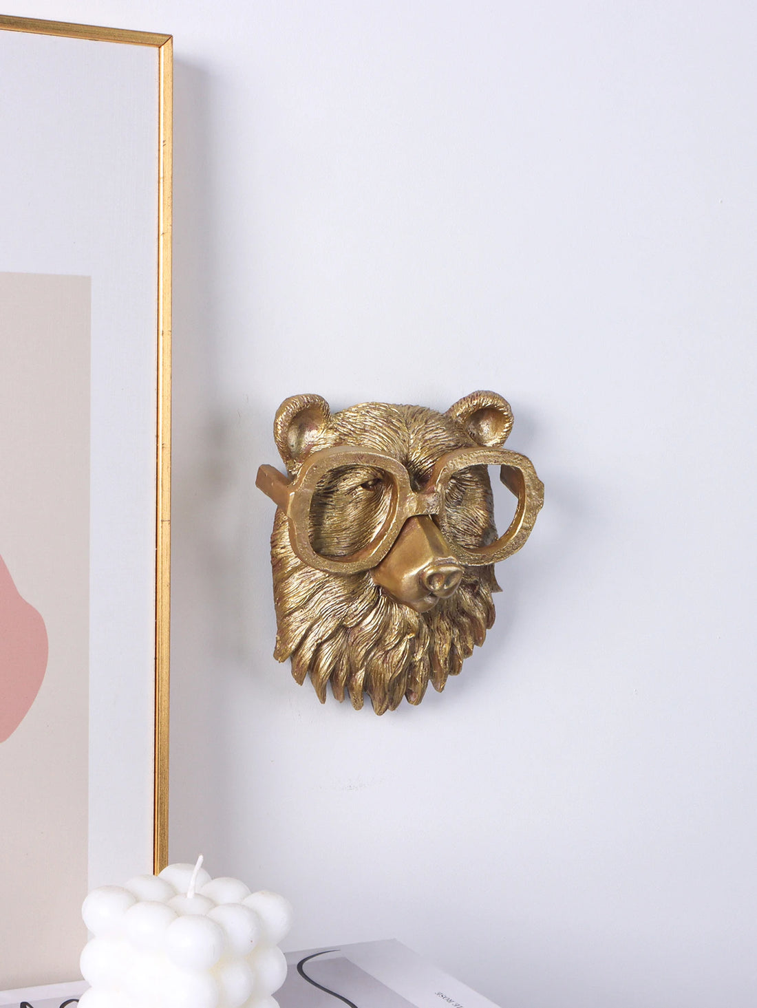 Resin Animal Head Wall Decor – 5-Piece Set
