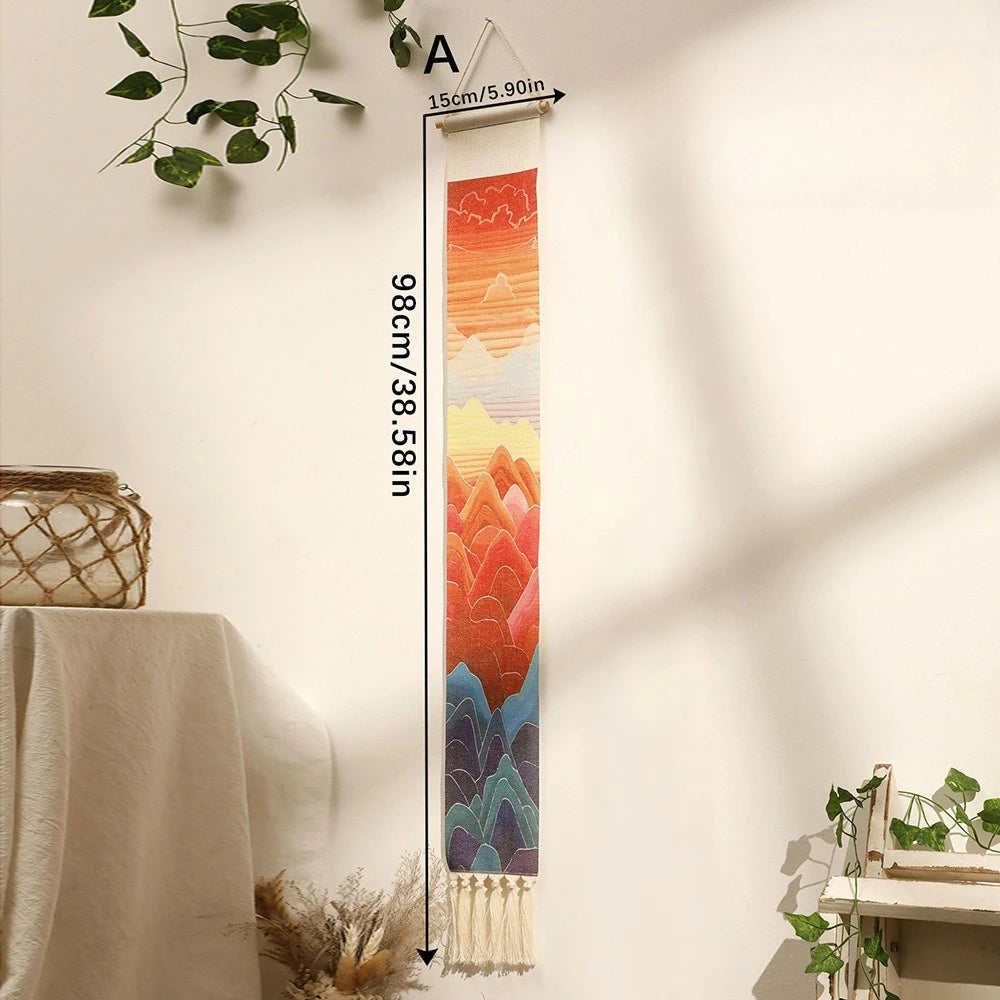 Boho Vertical Tassel Wall Tapestry
