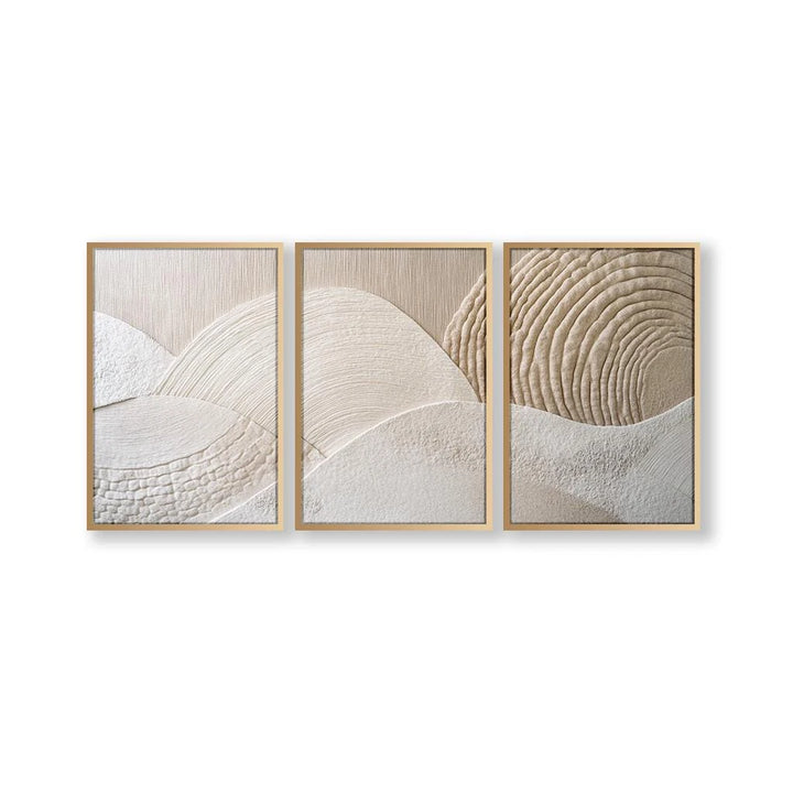 Japandi Triptych Nature Canvas Art Set